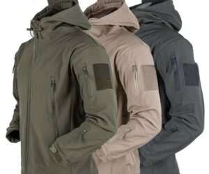 Outdoor Tactical Soft Shell Men's Jacket Coat Waterproof Winter Jacket Windproof