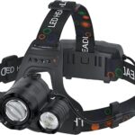 Headlamp Rechargeable 6000 Lumens Super Brightest 4 Modes Head Lamp for Adults Zoom Waterproof Headlight 90°Angle Adjustable Head Lights for Outdoor Camping Hunting Running Hiking