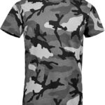 Men's Camouflage collarless T-Shirt