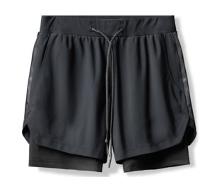 Men's 2 in 1 Quick-Drying Breathable Gym Shorts with Tights