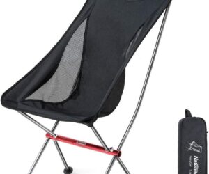 Ultralight High Back Folding Camping Chair Foldable, compact, and perfect for hiking, backpacking, or relaxing by the fire.