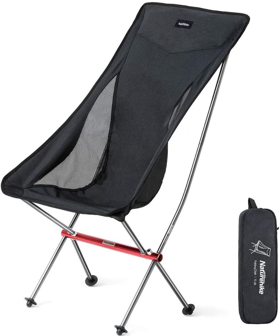 Ultralight High Back Folding Camping Chair   Foldable, compact, and perfect for hiking, backpacking, or relaxing by the fire.